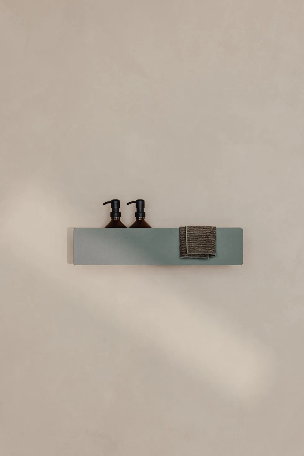 Étagère porte-savons en aluminium vert 50cm Shea - Metallbude