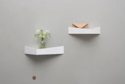 2 Étagères blanches S et M Pelican - Woodendot