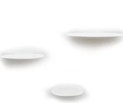 3 Étagères en céramique blanches Isola - Moustache