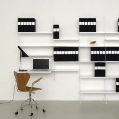 3 étagères en MDF blanches 78 x 30 cm - String furniture