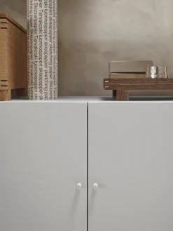 Étagères modulables en acier poudré gris clair 91,5x41,6cm Punctual - Ferm Living