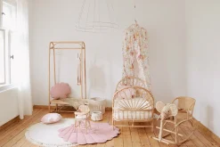 Tapis bébé coquillage en velours rose Shells - Moi Mili