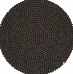 Tapis à boules de feutre anthracite 160 cm Big One - myfelt