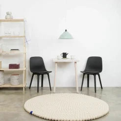 Tapis à boules de feutre beige 250 cm Big One - myfelt