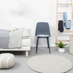 Tapis à boules de feutre beige marbré 180 cm Béla - myfelt