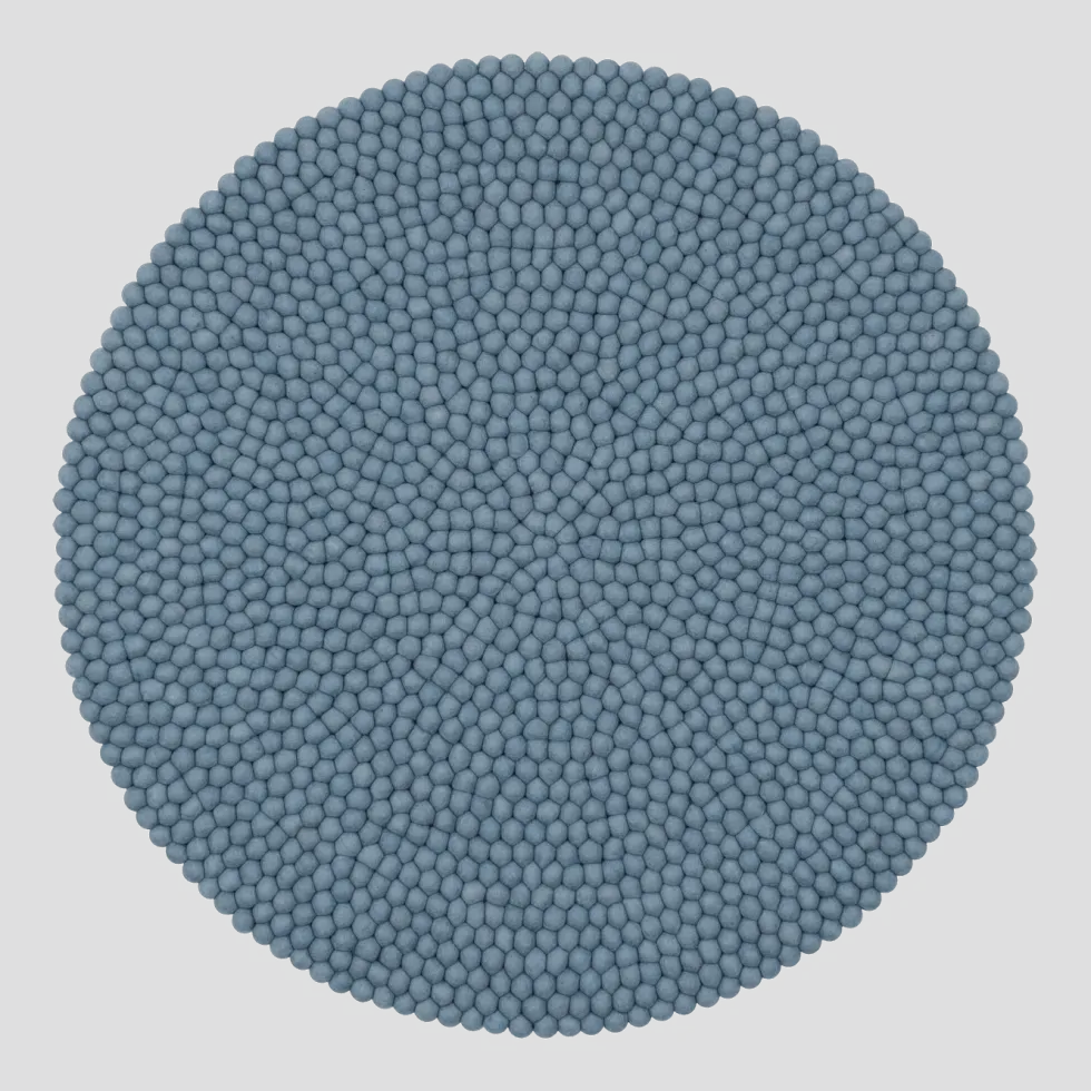 Tapis à boules de feutre bleu clair 50 cm Mia - myfelt