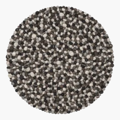 Tapis à boules de feutre effet pierre 300 cm Hardy - myfelt