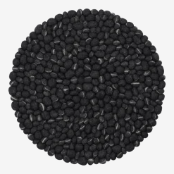 Tapis à boules de feutre effet pierre foncé 90 cm Kurt - myfelt