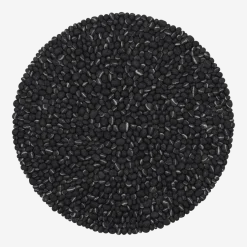 Tapis à boules de feutre effet pierre foncé 300 cm Kurt - myfelt