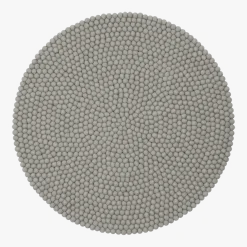 Tapis à boules de feutre gris 70 cm Luis - myfelt