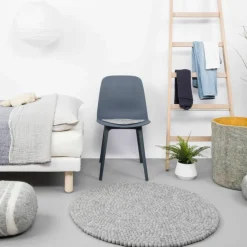 Tapis à boules de feutre gris marbré 200 cm Carl - myfelt
