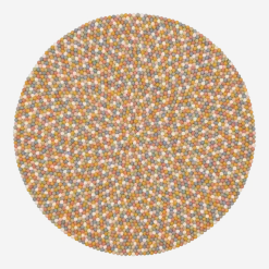 Tapis à boules de feutre multicolore clair 160 cm Liese - myfelt