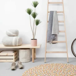 Tapis à boules de feutre multicolore clair 160 cm Liese - myfelt