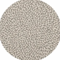 Tapis à boules de feutre multicolore naturel clair 140 cm Hella - myfelt
