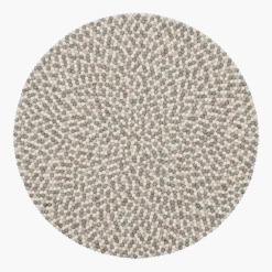 Tapis à boules de feutre multicolore naturel clair 140 cm Hella - myfelt