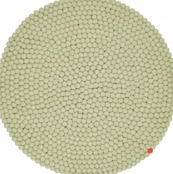 Tapis à boules de feutre vert-beige 70 cm Big One - myfelt