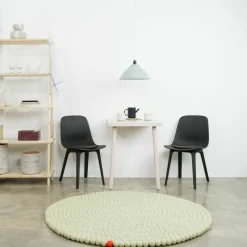 Tapis à boules de feutre vert-beige 70 cm Big One - myfelt