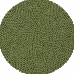 Tapis à boules de feutre vert 70 cm Kaspar - myfelt
