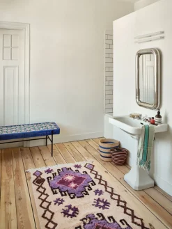 Tapis de bain bohème 90 x 175 cm - HKliving