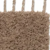 Tapis de bain à poils longs en coton beige 70 x 140 cm Amass - Ferm Living
