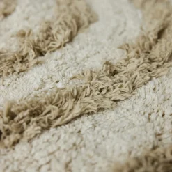 Tapis de bain rond Crème (120X120Cm) - HKLIVING