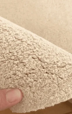 Tapis en coton bio beige 120x170 cm Bidules - bleuu-studio