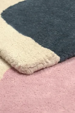 Tapis en coton bio marine 100x130 cm Bidules - bleuu-studio