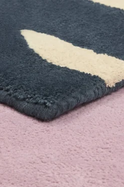 Tapis en coton bio marine 120x170 cm Eléphant - bleuu-studio