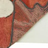 Tapis en laine fantôme rouge 100x100 cm - Lorena Canals