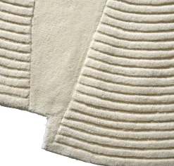 Tapis en laine naturelle coloris crème 157x180 cm Split Zen - Bolia