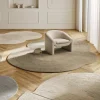 Tapis en laine naturelle coloris crème 175x240cm Zen Rug - Bolia