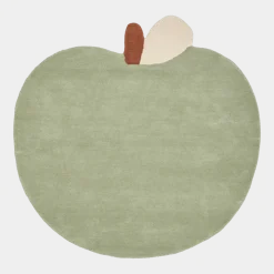 Tapis en laine pomme verte 110x3cm Apple tufted - Ferm living