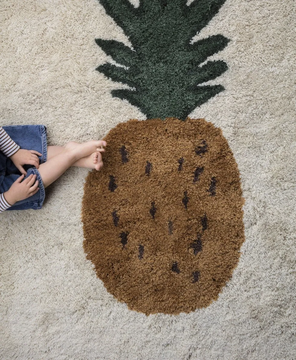 Tapis en laine tuftée ananas 180 cm Fruiticana - Ferm Living