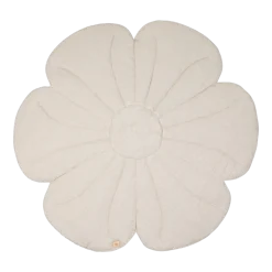 Tapis fleur en lin Lis de sable - Moi Mili