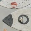 Tapis fusée en coton 85x135cm I want to be an astronaut - Lorena Canals