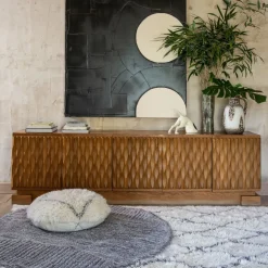 Tapis lavable 160 cm Round Black Tea - Lorena Canals