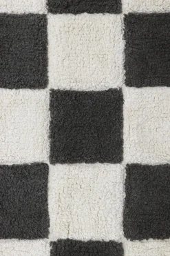 Tapis lavable en coton gris 160x120 cm Tiles - Lorena Canals