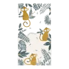 Tapis pour enfant en polypropylène miel 120x170 cm Monkey Paradise - Nattiot
