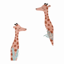 Tapis pour enfant en polypropylène motif girafe 135x190 cm Nisu - Nattiot