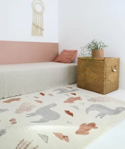 Tapis pour enfant en polypropylène motif lama 120x170 cm Andina by Mon Petit Art - Nattiot