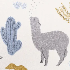 Tapis pour enfant en polypropylène motif lama 120x170 cm Andino by Mon Petit Art - Nattiot
