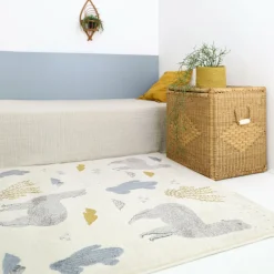Tapis pour enfant en polypropylène motif lama 120x170 cm Andino by Mon Petit Art - Nattiot