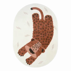 Tapis pour enfant en polypropylène motif léopard sienna 120x170 cm Kleo - Nattiot