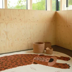Tapis pour enfant en polypropylène motif léopard sienna 120x170 cm Kleo - Nattiot