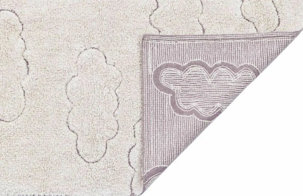 Tapis recyclé lavable nuage 130x90 cm - Lorena Canals