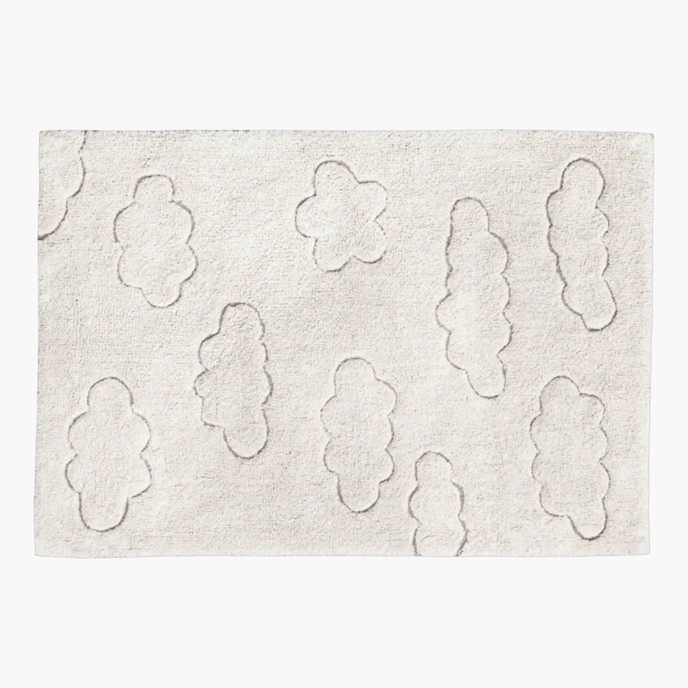 Tapis recyclé lavable nuage 130x90 cm - Lorena Canals