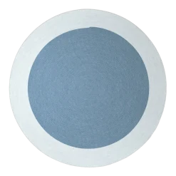 Tapis rond en corde bleu océan 250 cm Onda - Fast Spa