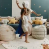 Tapis rond en coton interstellar 140cm I want to be an astronaut - Lorena Canals