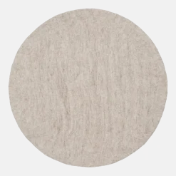 Tapis rond en laine beige marbré 120 cm Béla - myfelt