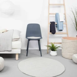 Tapis rond en laine beige marbré 160 cm Béla - myfelt
